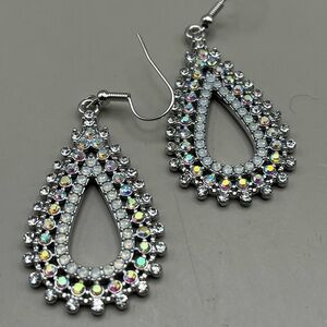 Elegant Silver Teardrop Earrings